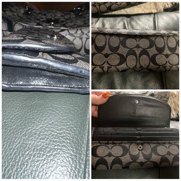 Coach Peyton Shopper Carryall (F18923) Bk/Gr - Picture 16 of 16
